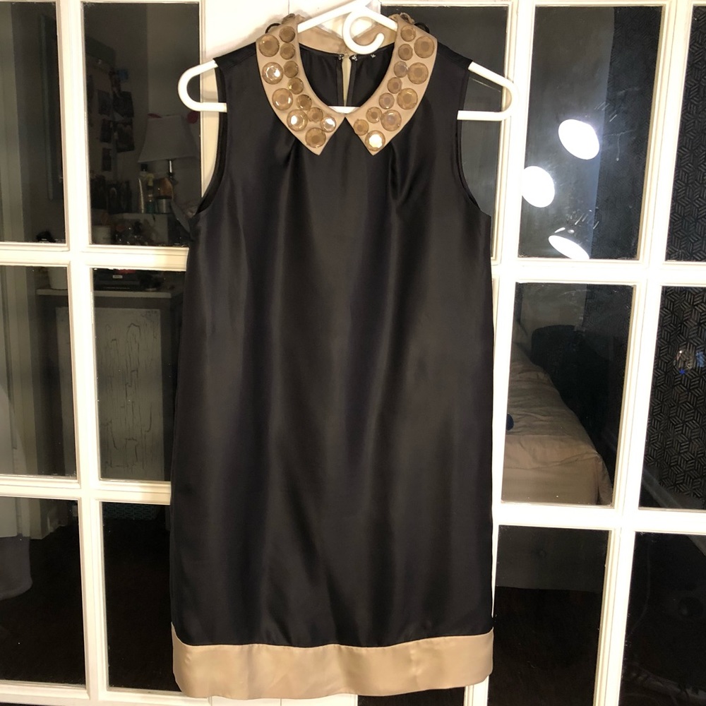 Kate Spade ♠️ Shift Dress with Jeweled Collar